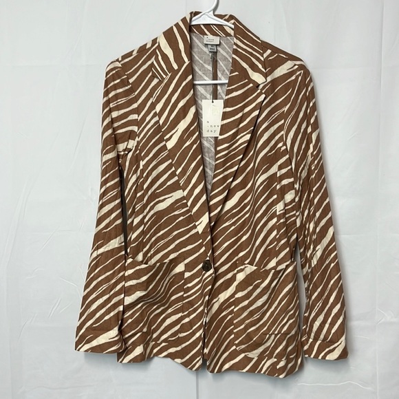 a new day Jackets & Blazers - A new day  brown zebra blazer.